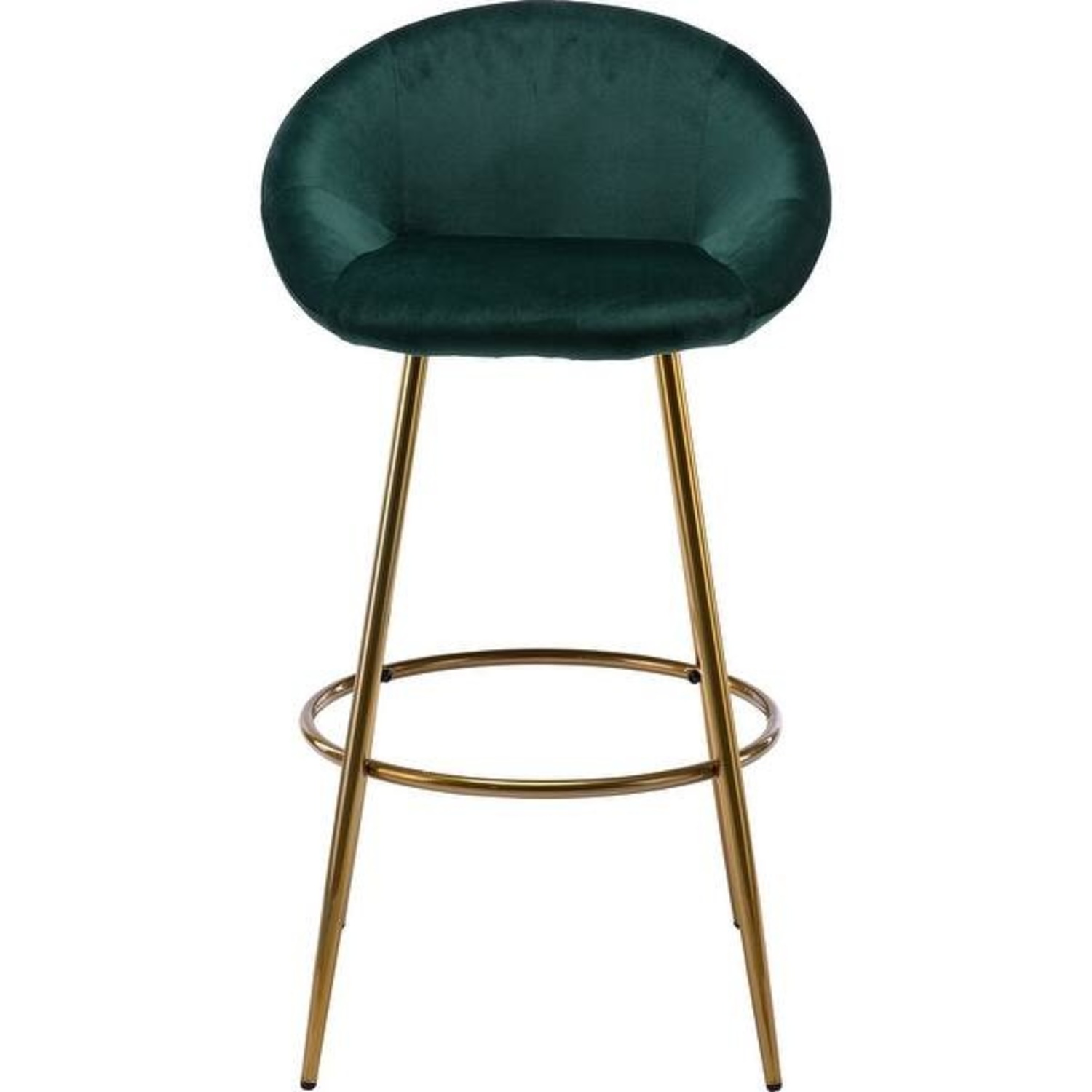 Dark Green Velvet Stools - image-4