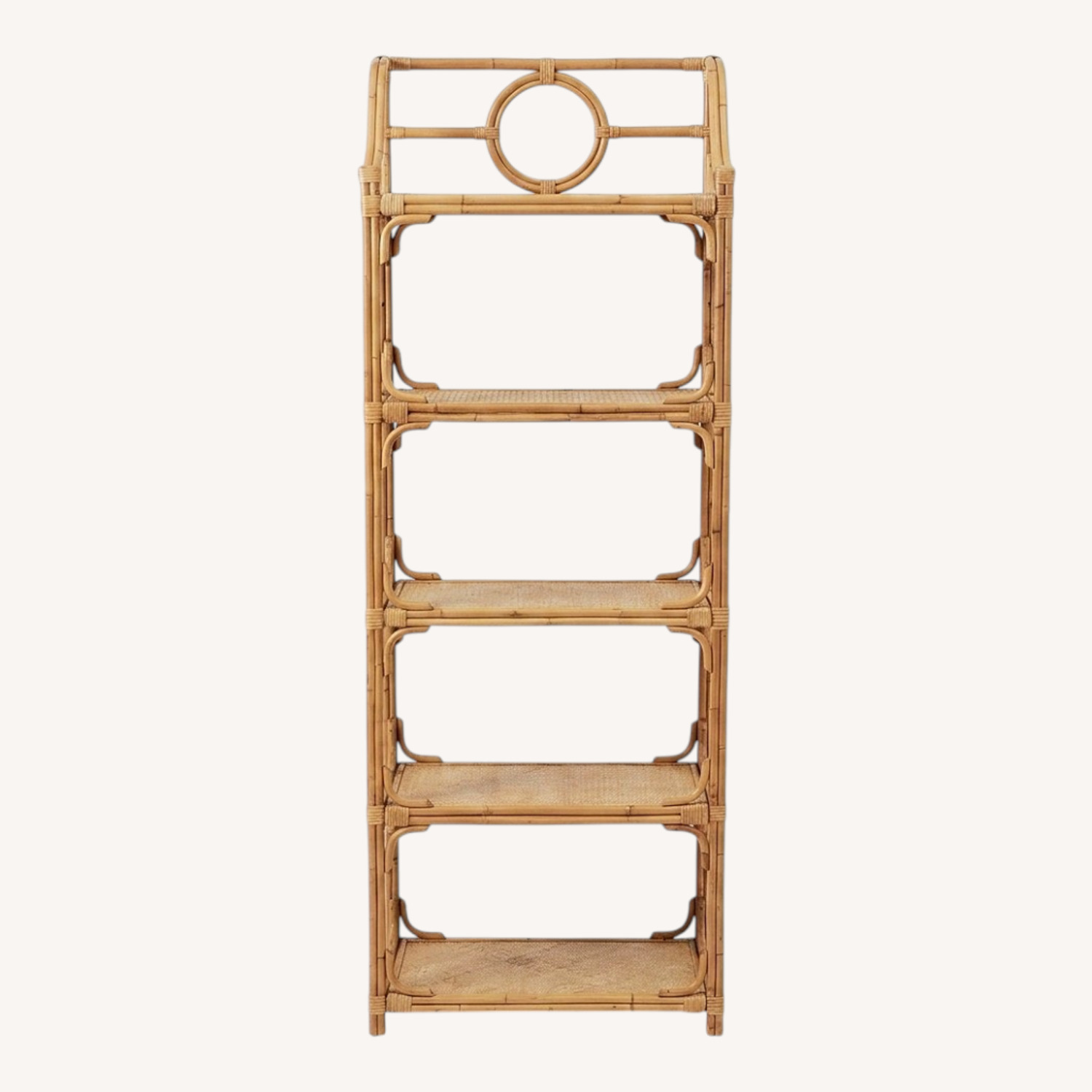 Rattan & Woven Cane 5-Tier Étagère  - image-5