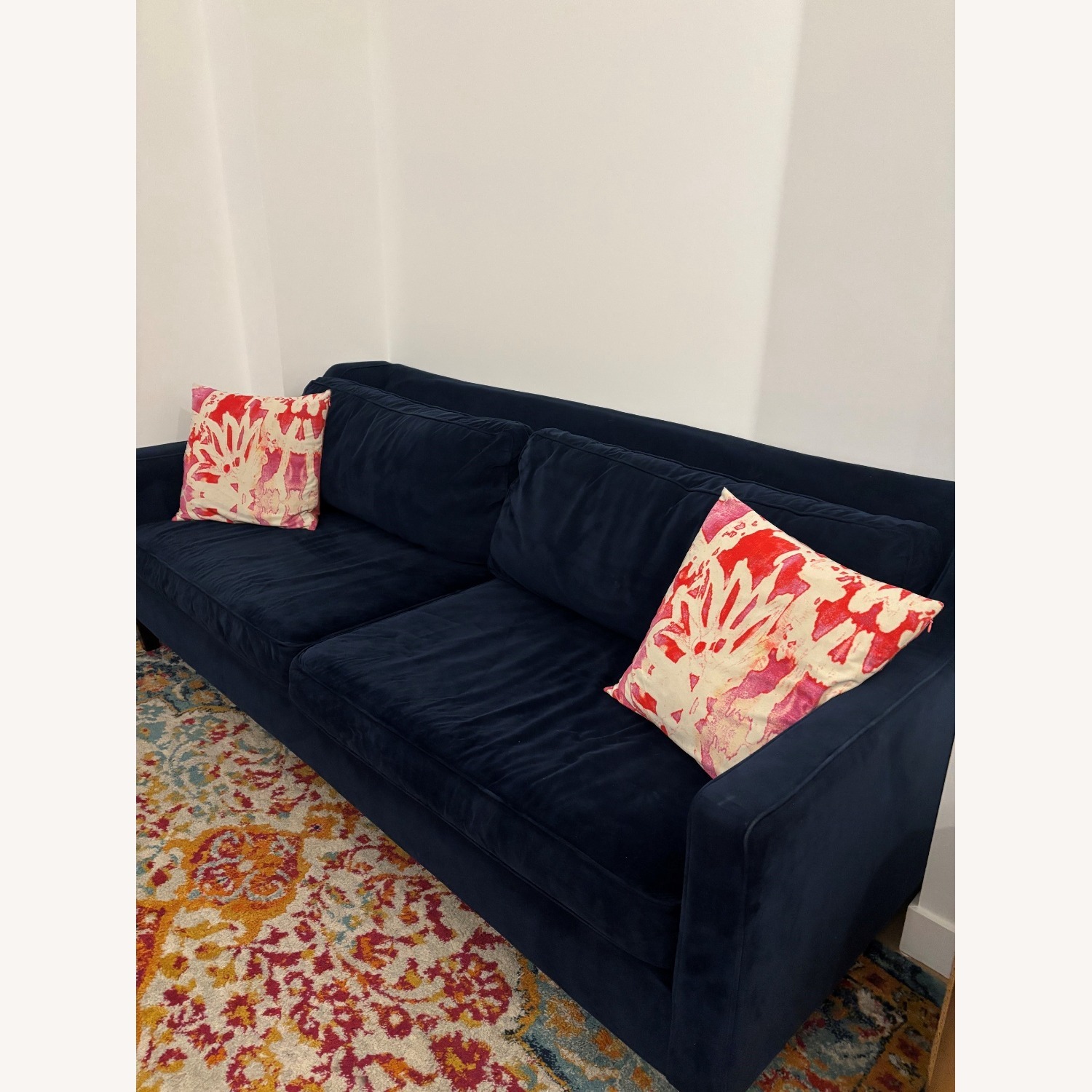 West Elm Ink Blue 3+ Seater Sofa - image-3