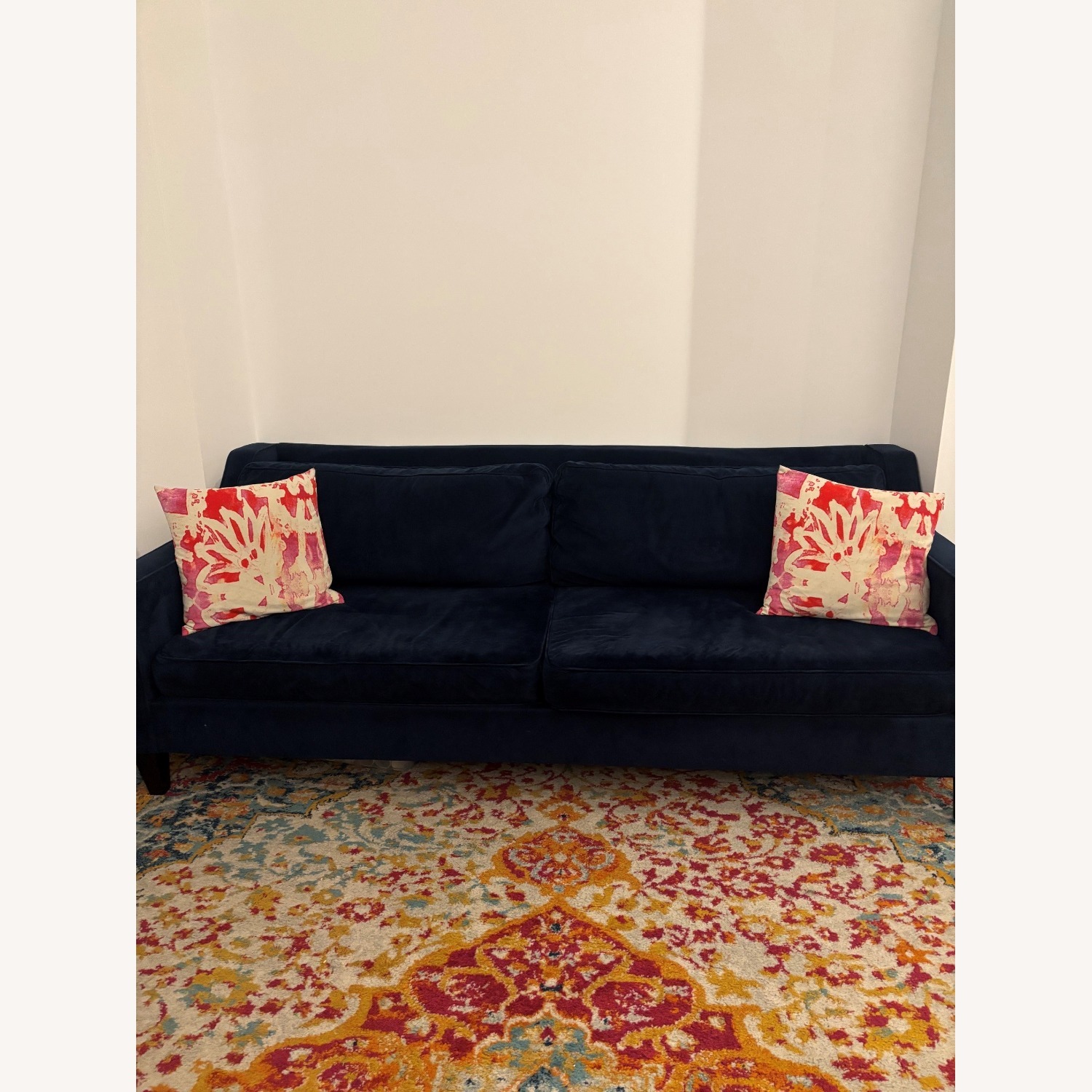 West Elm Ink Blue 3+ Seater Sofa - image-2