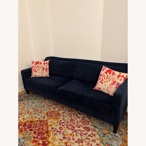 Used West Elm Ink Blue 3+ Seater Sofa for sale on AptDeco