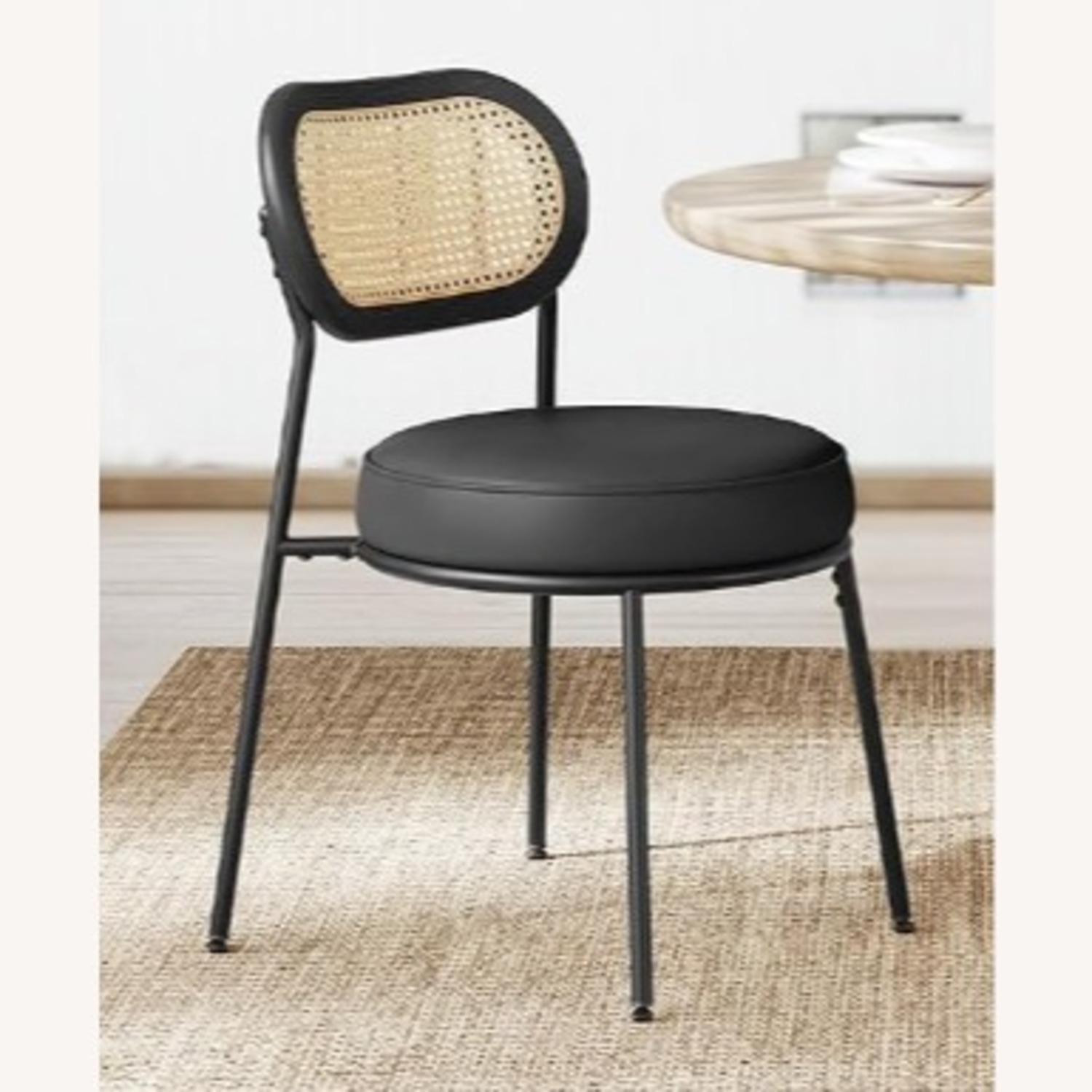 Amazon Vasagle Black Faux Leather Dining Chairs - image-3