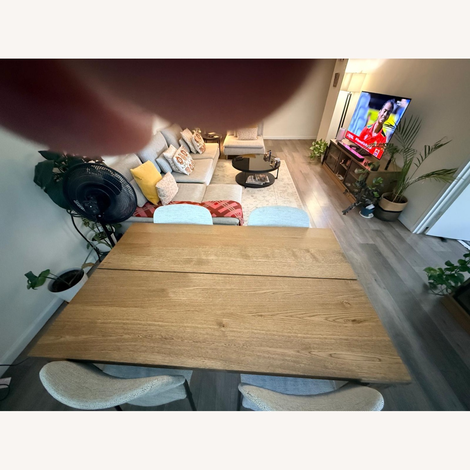 IKEA Dark Brown Wood Dining Table with 4 Chairs - image-3