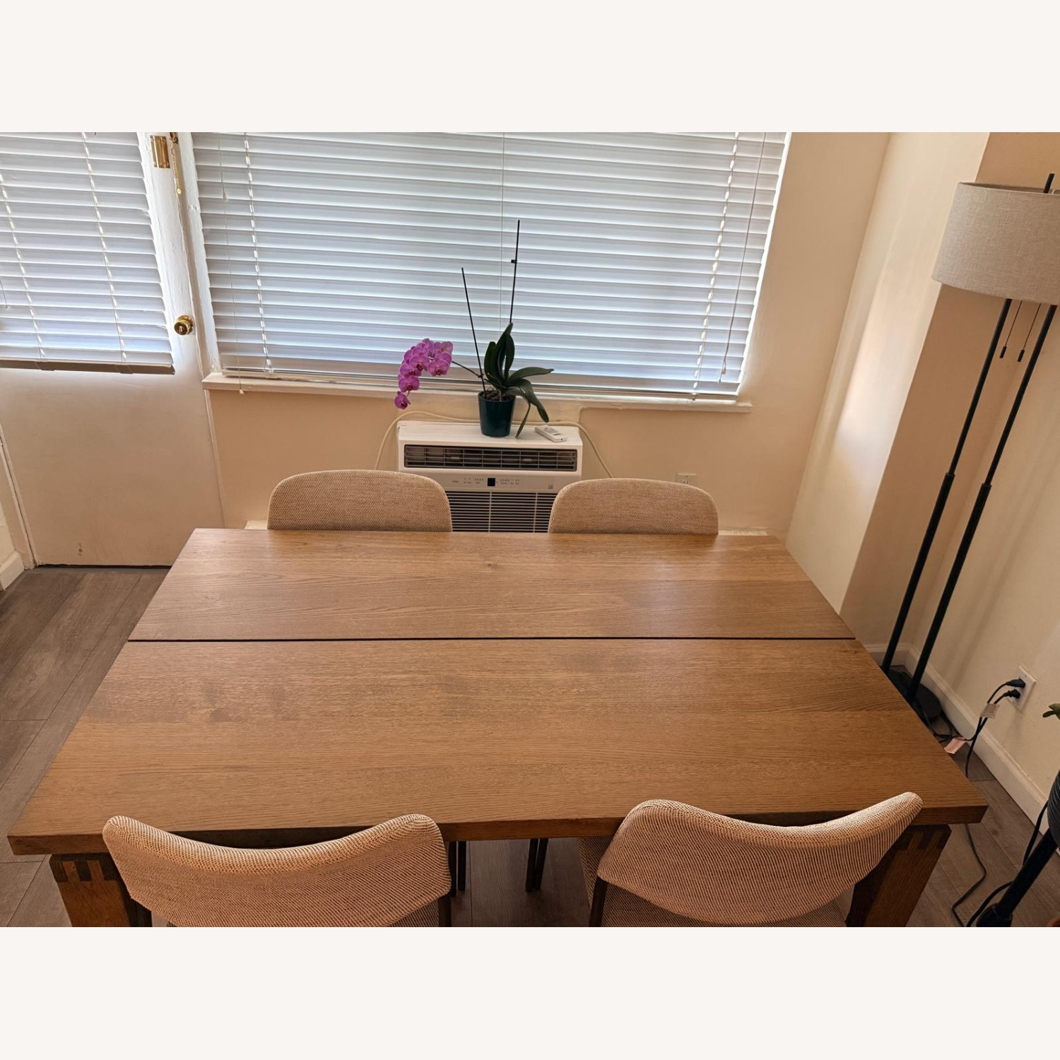 IKEA Dark Brown Wood Dining Table with 4 Chairs - image-2