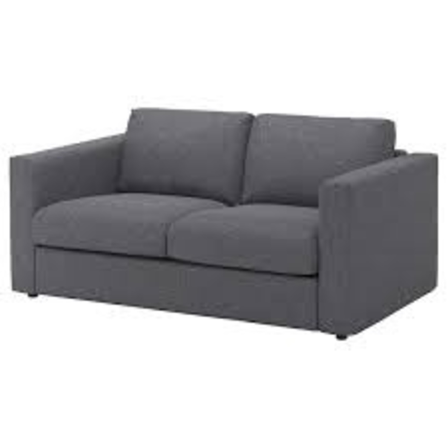 IKEA Finnala Black Fabric Loveseat - image-5