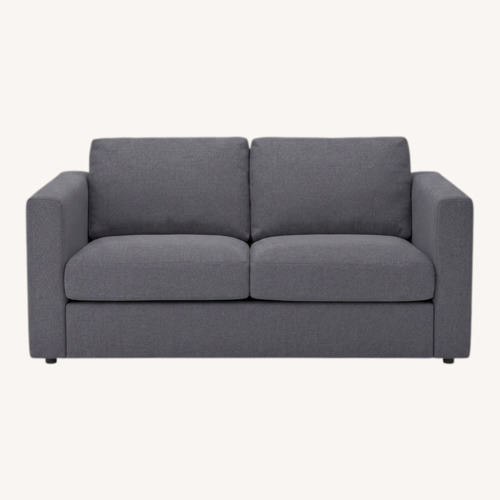 Used IKEA Finnala Black Fabric Loveseat for sale on AptDeco