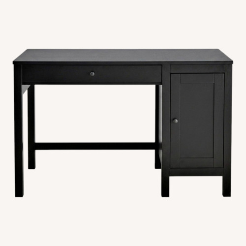 Used IKEA HEMNES Dark Brown Wood Desk for sale on AptDeco
