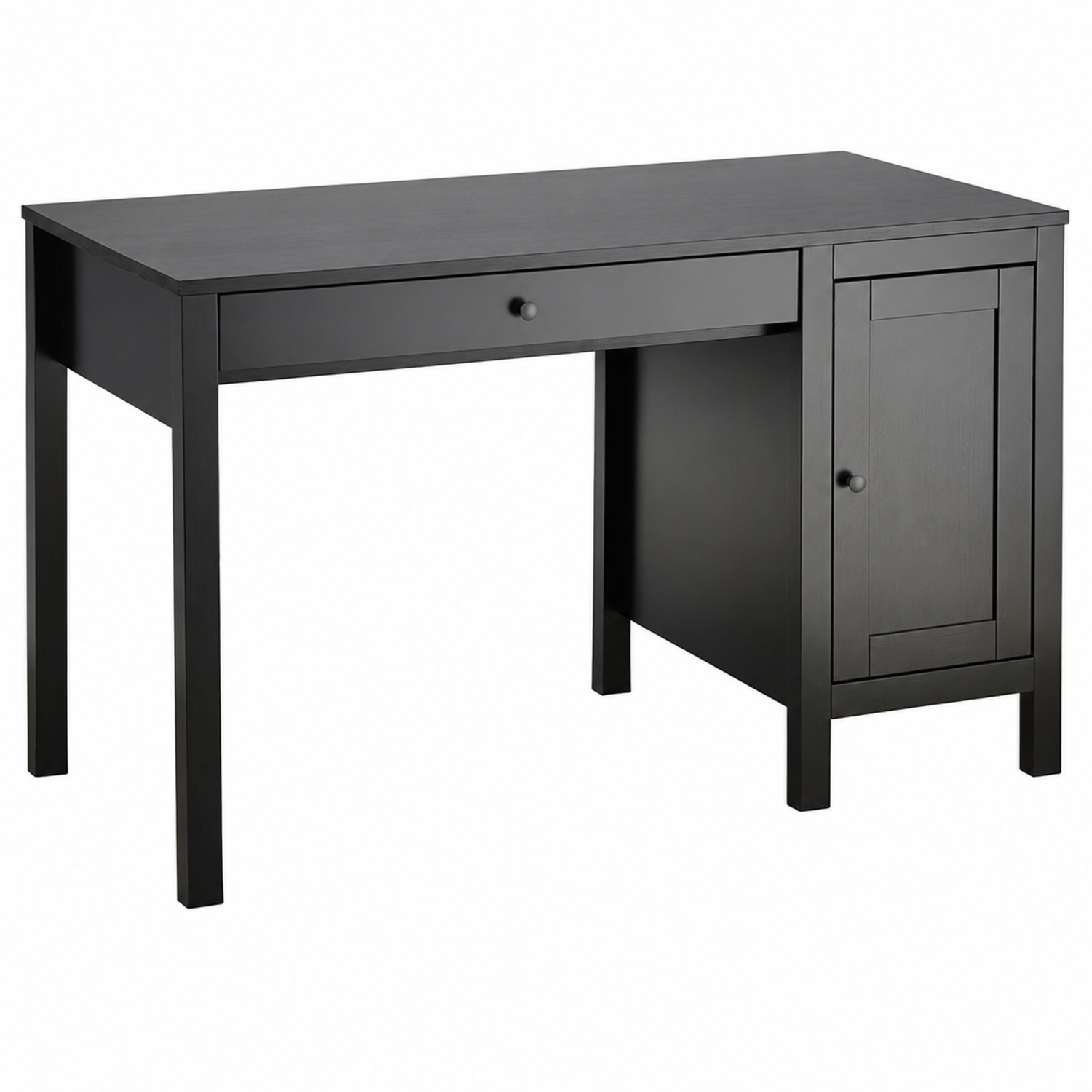 IKEA HEMNES Dark Brown Wood Desk - image-4