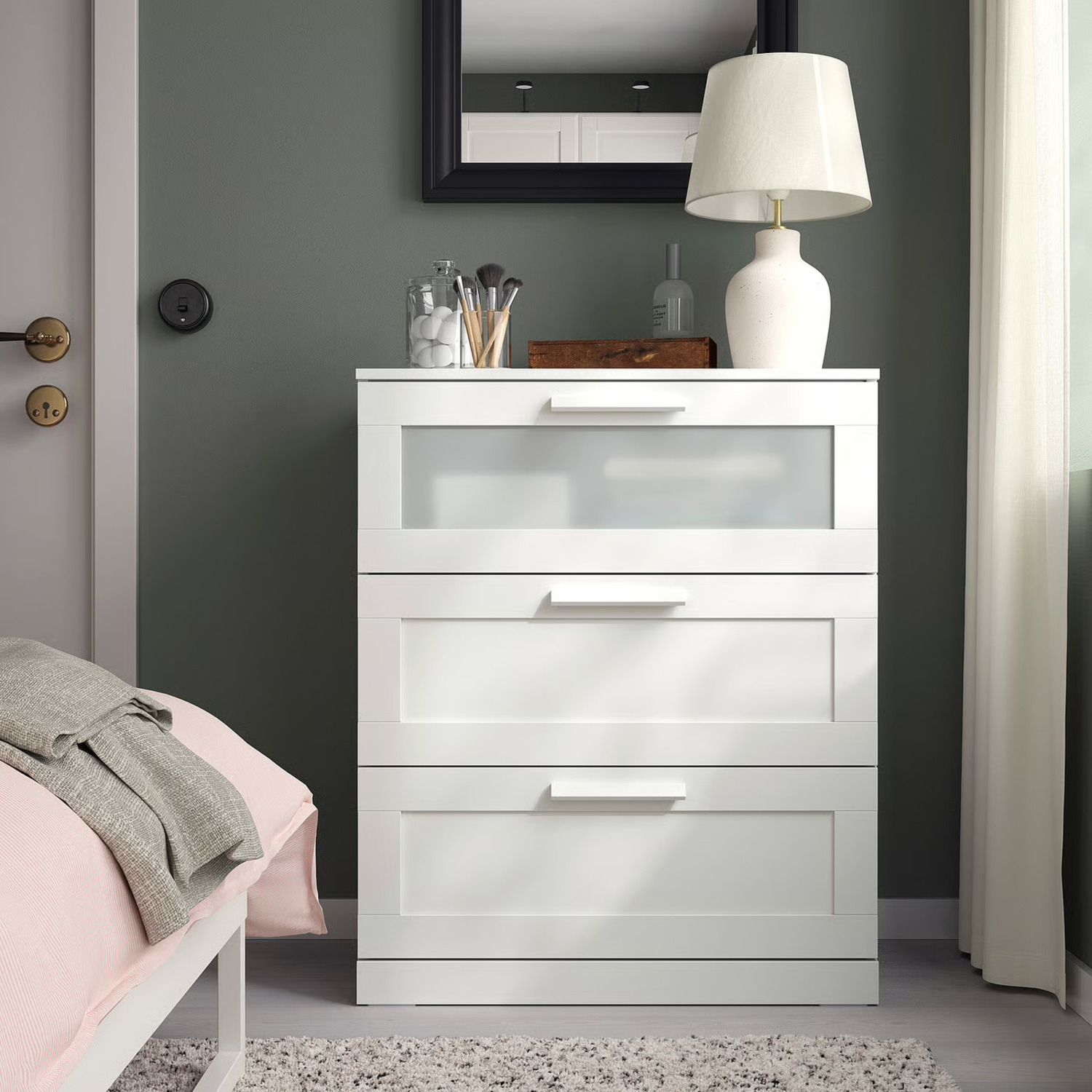 IKEA Brimnes White Wood Dresser - image-3