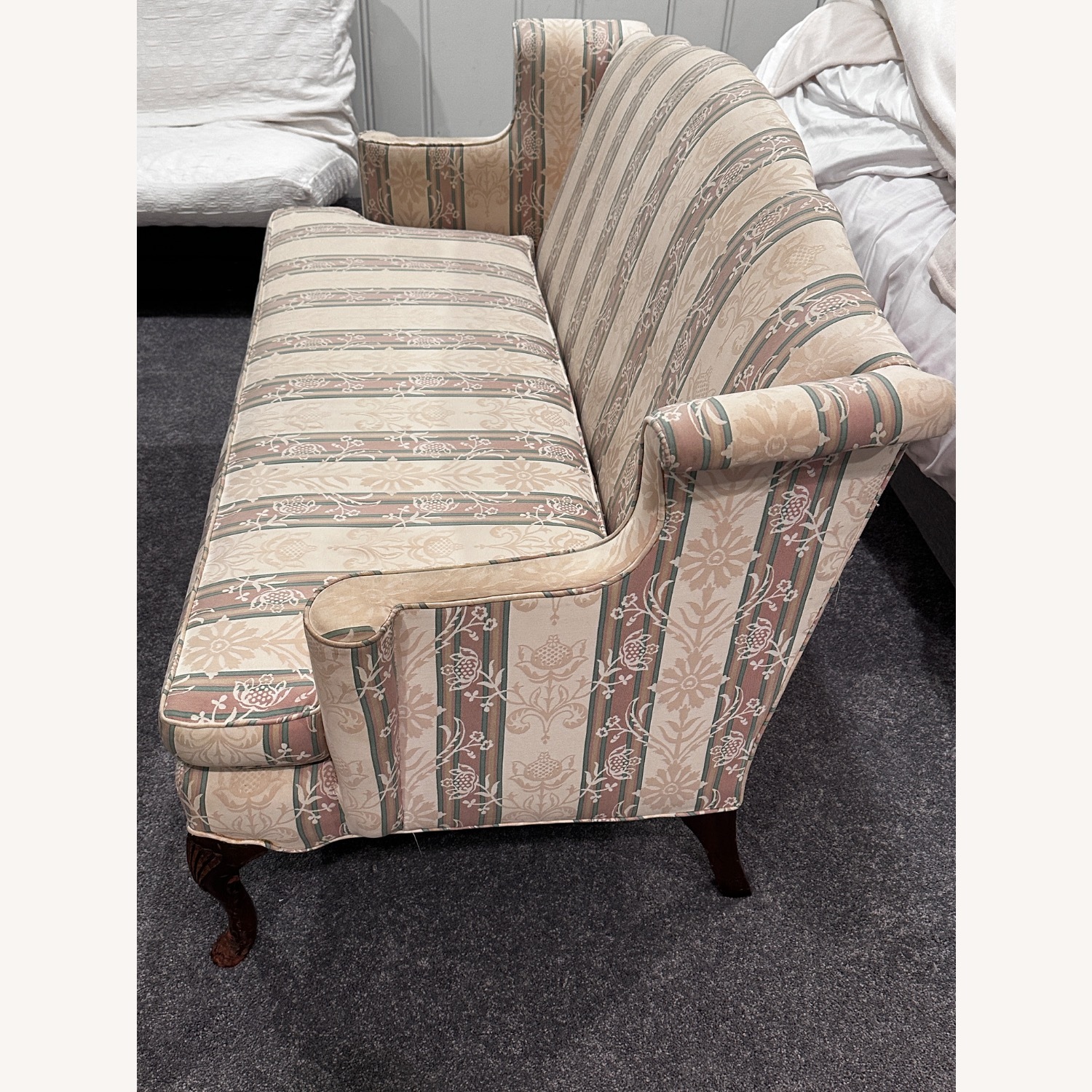 Vintage Southwood Queen Anne Camelback Settee  - image-3