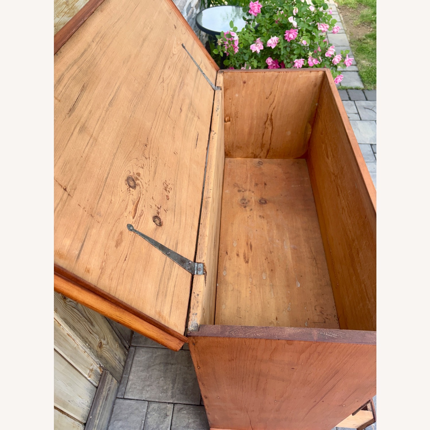 Vintage 19th century Cherry Blanket Chest - image-5