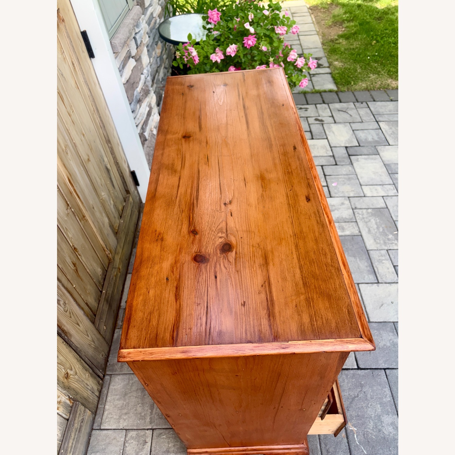 Vintage 19th century Cherry Blanket Chest - image-4