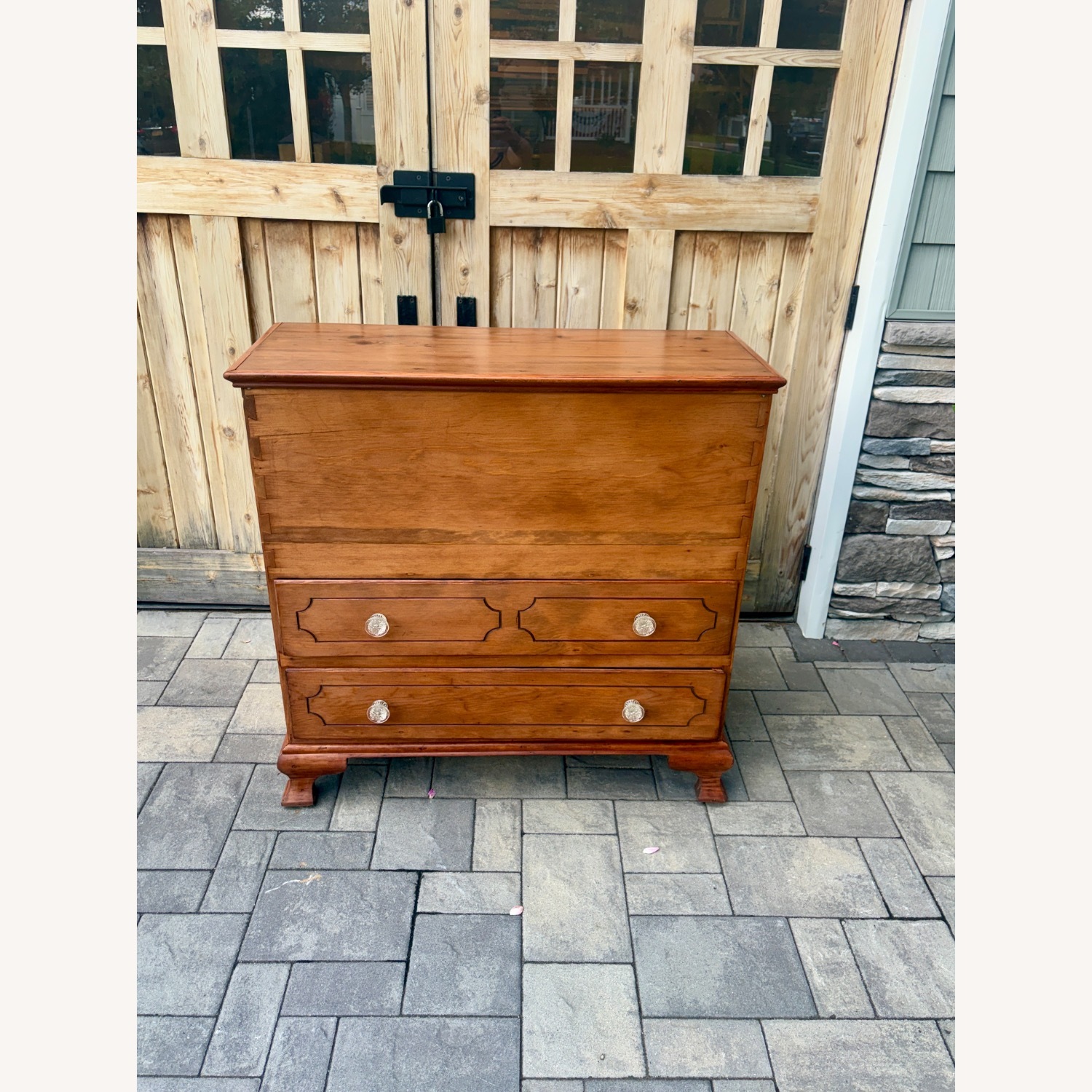 Vintage 19th century Cherry Blanket Chest - image-2