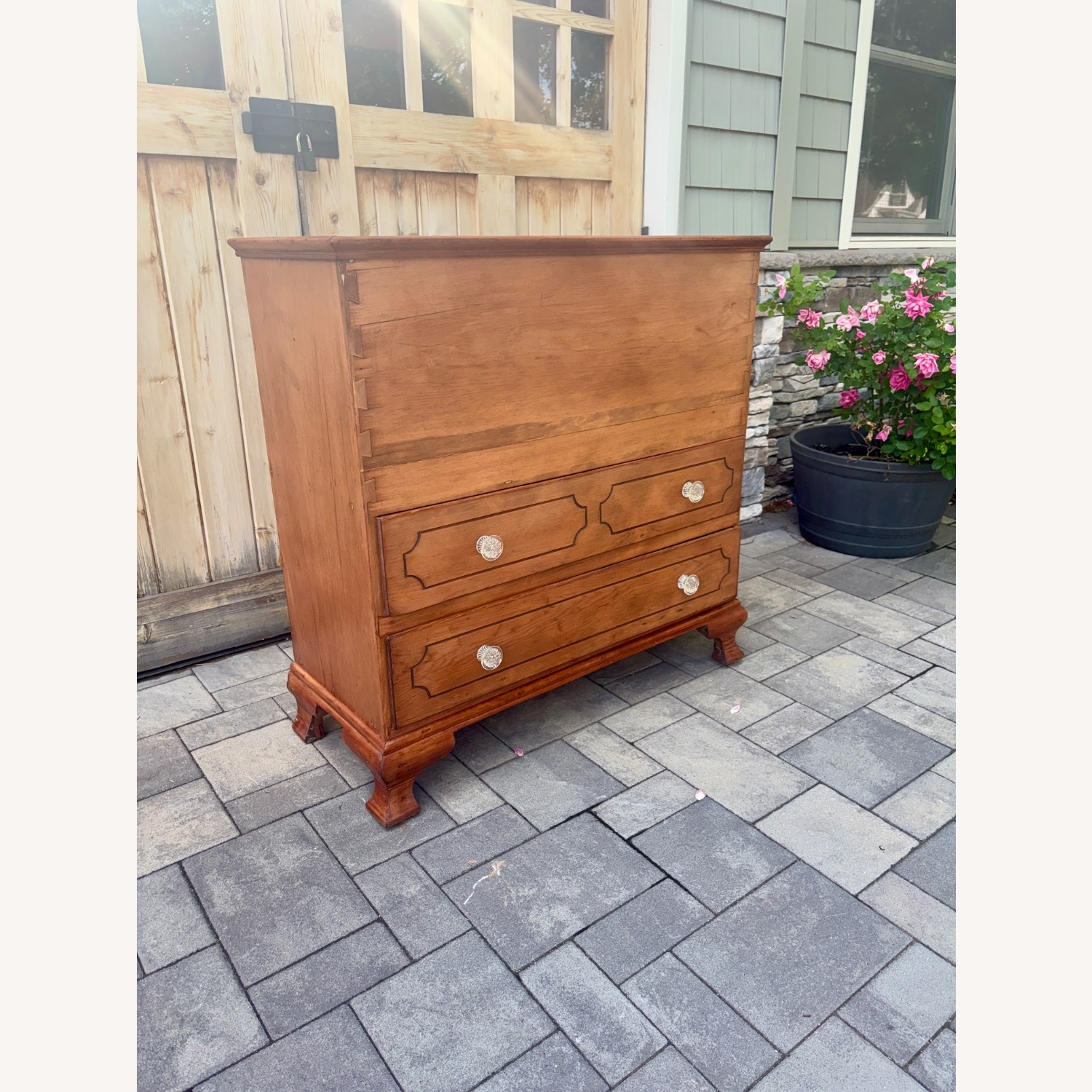 Vintage 19th century Cherry Blanket Chest - image-3