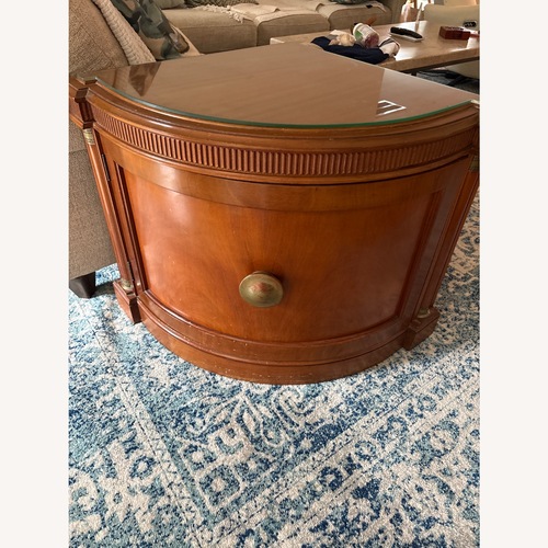 Used Vintage/Antique Dark Brown Wood Side Tables for sale on AptDeco