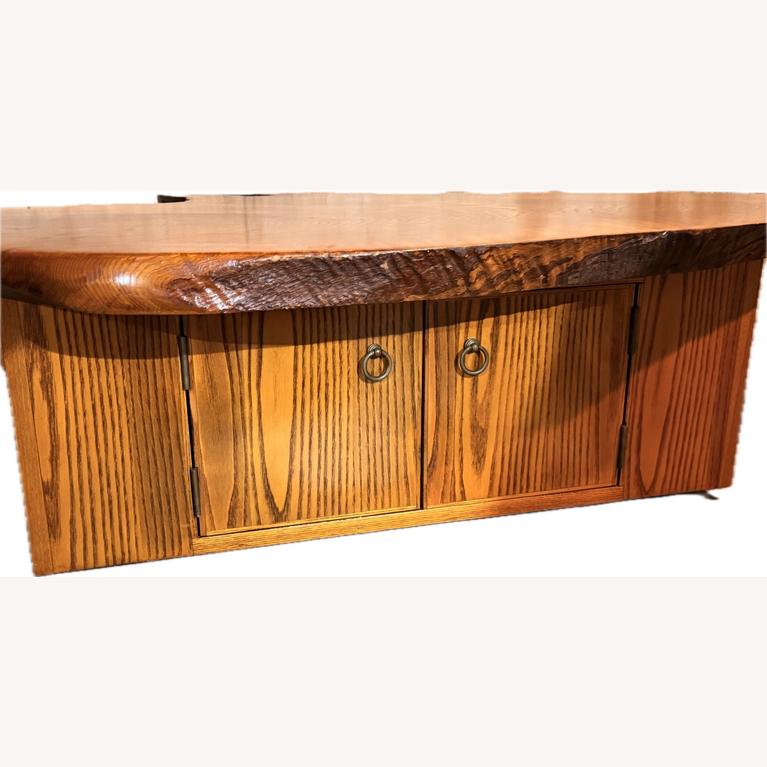 Live-Edge Curly Maple Single Slab Coffee Table - image-3
