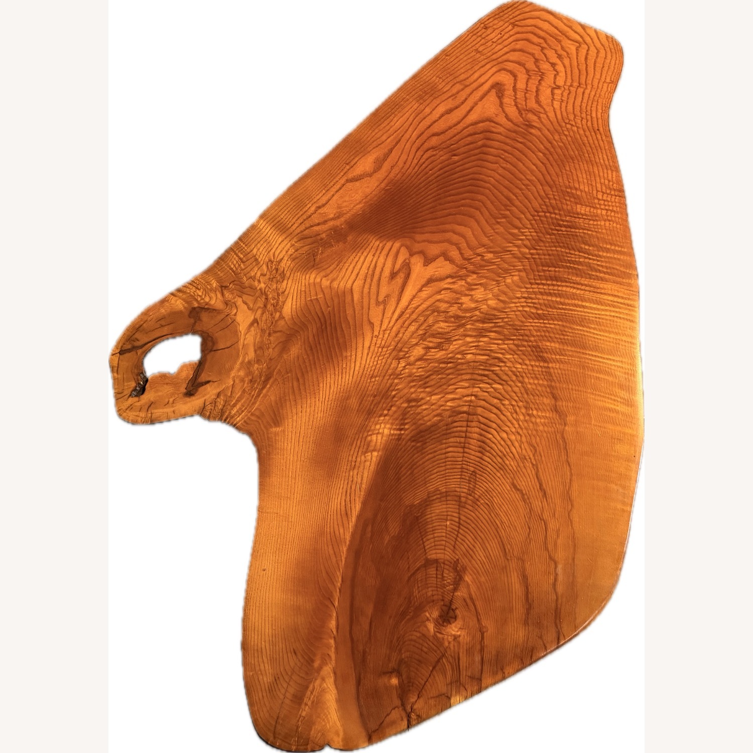 Live-Edge Curly Maple Single Slab Coffee Table - image-4