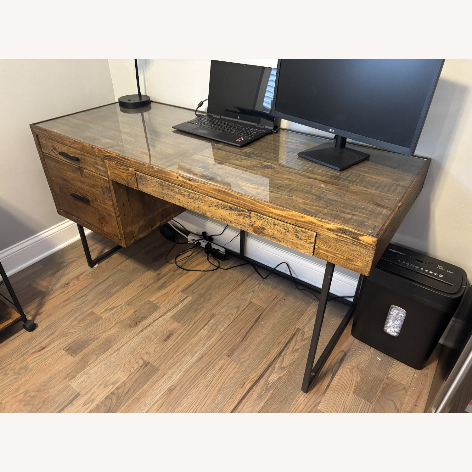 Nadeau Furniture Light Brown Wood Desk - image-1