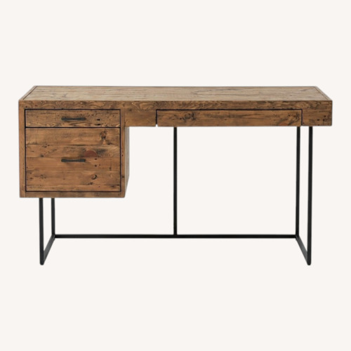 Used Nadeau Furniture Light Brown Wood Desk for sale on AptDeco