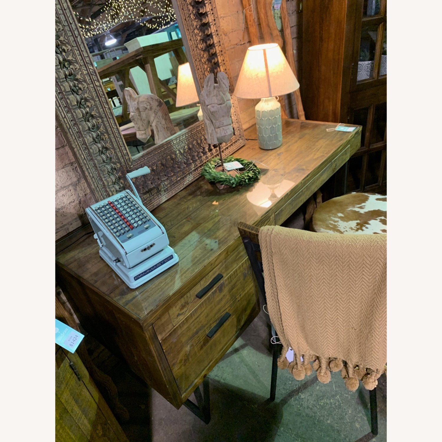 Nadeau Furniture Light Brown Wood Desk - image-2