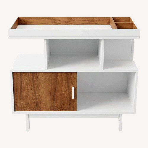 Used White Wood David Netto Changing Table  for sale on AptDeco