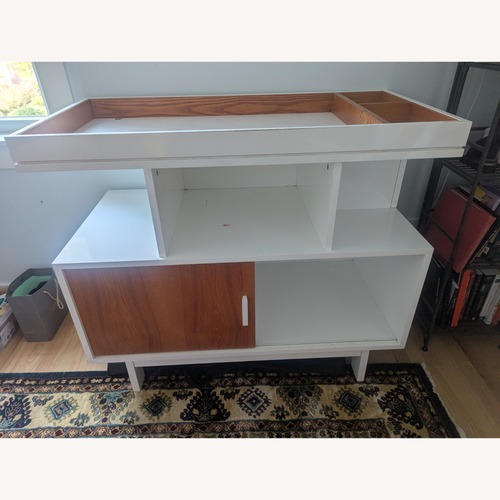 Used White Wood David Netto Changing Table  for sale on AptDeco