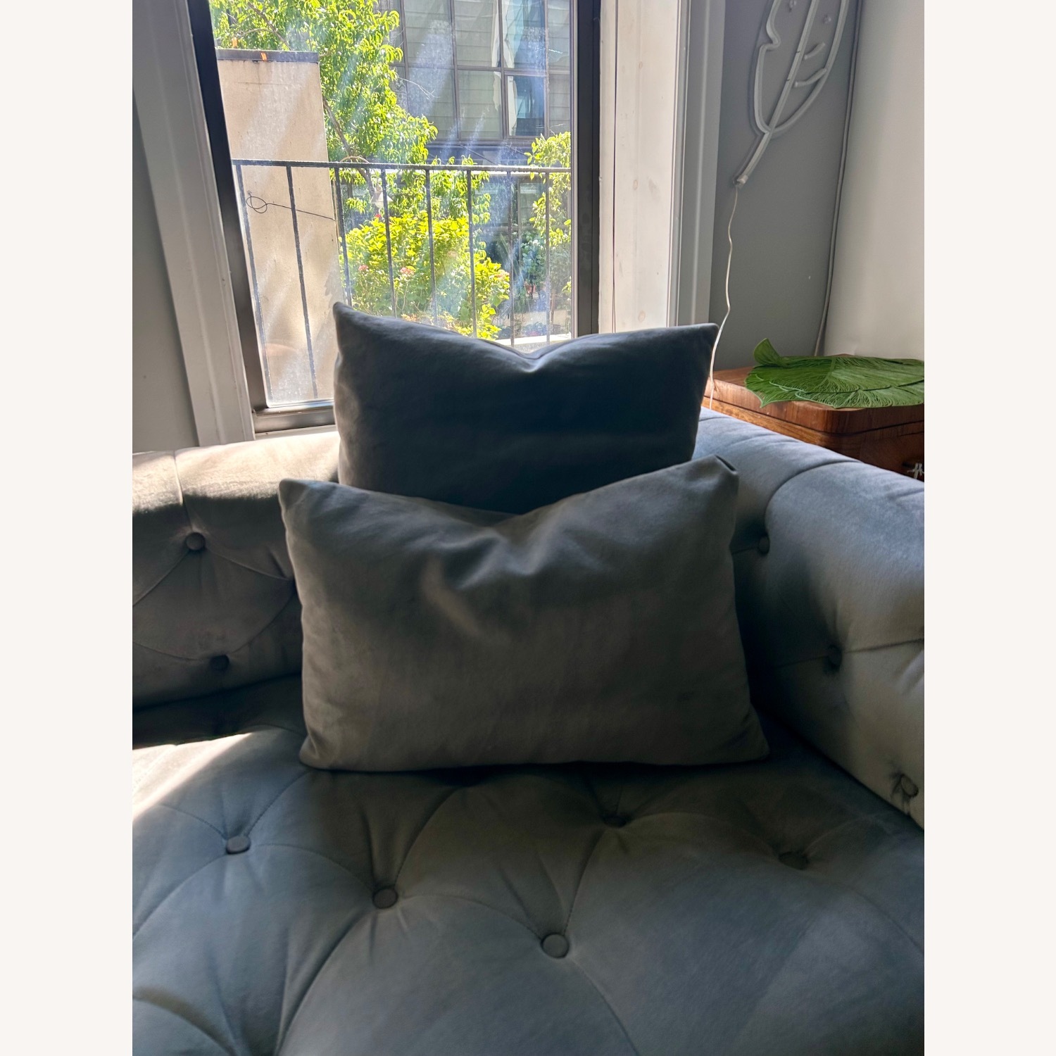 Interior Define Ms Chesterfield Velvet Sofa  - image-5