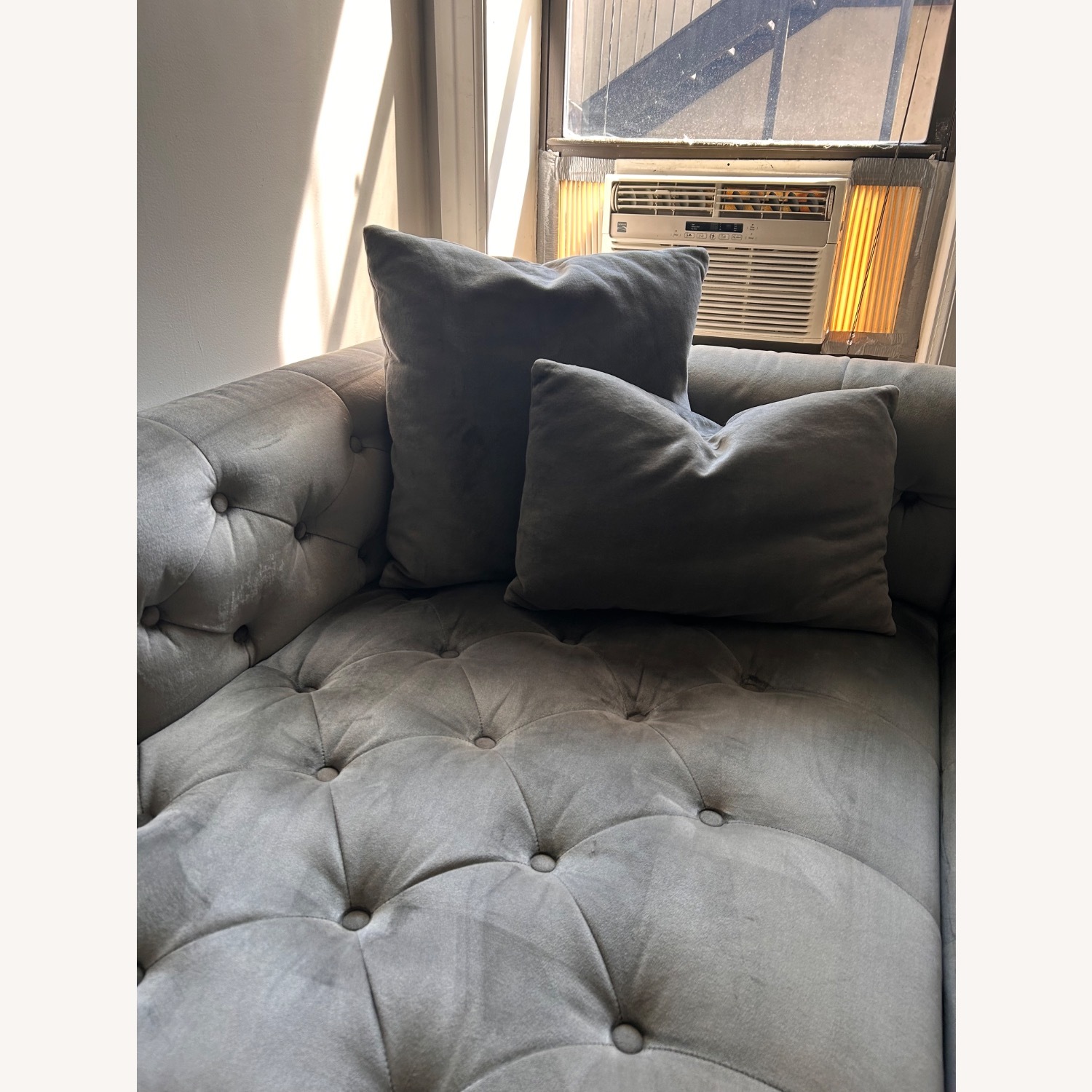 Interior Define Ms Chesterfield Velvet Sofa  - image-4