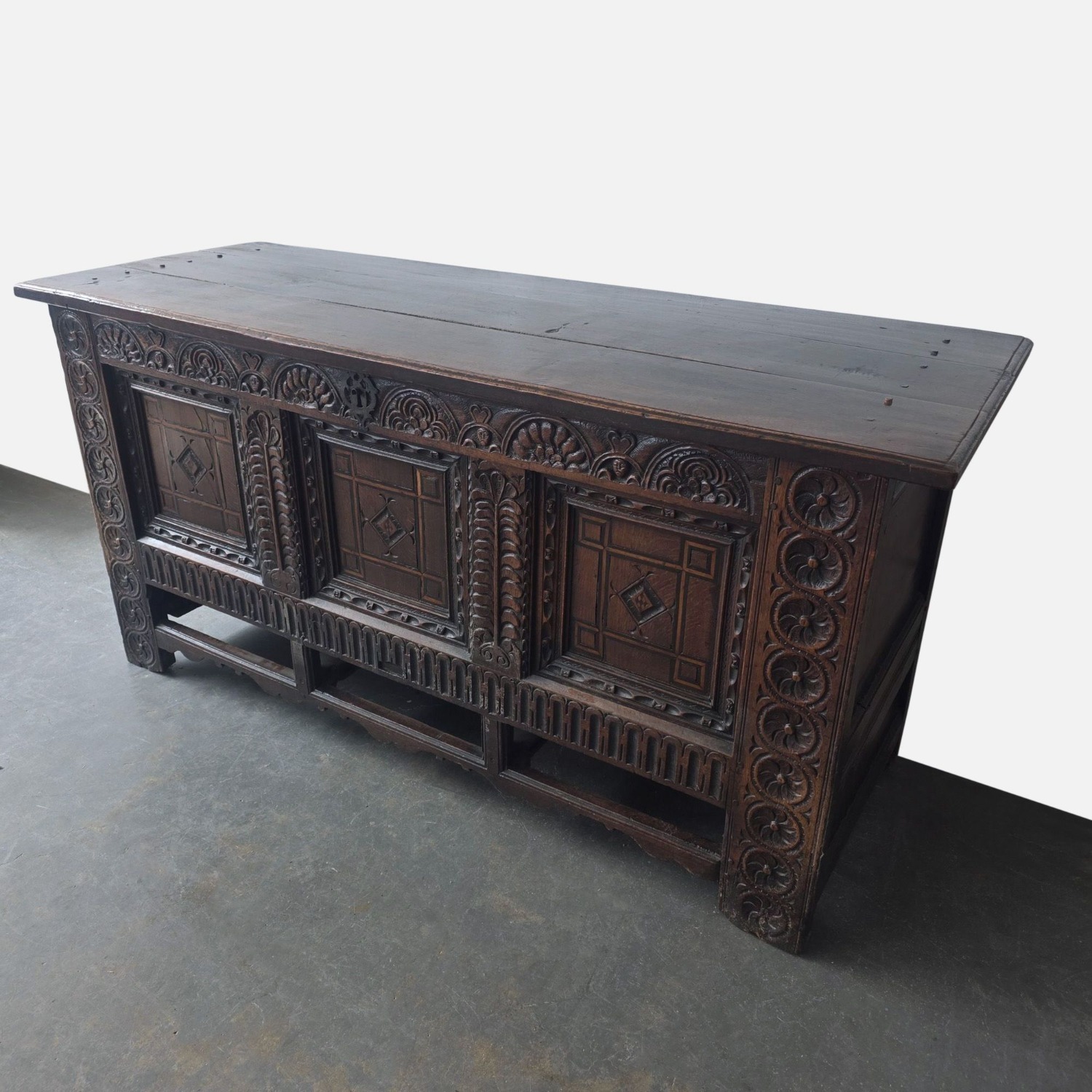 Antique 16th Century Mule Chest	 - image-8