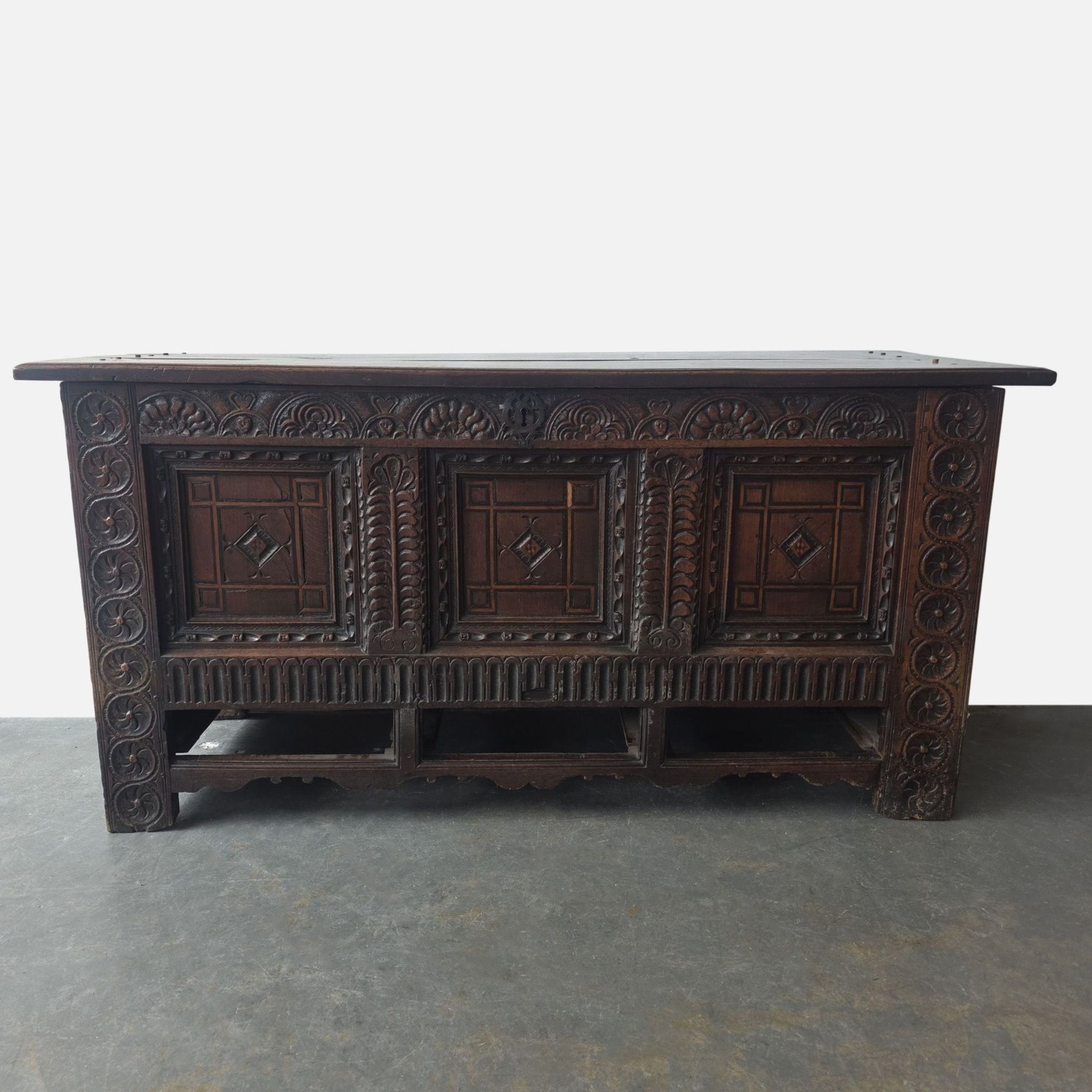 Antique 16th Century Mule Chest	 - image-12
