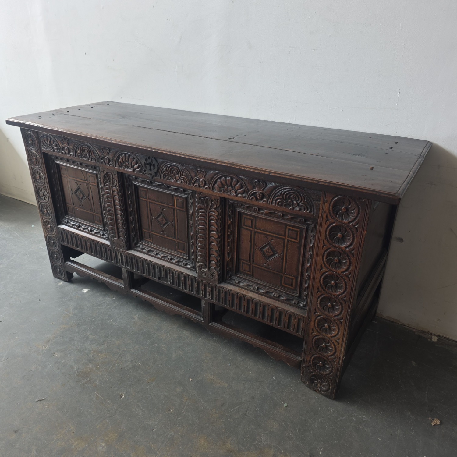 Antique 16th Century Mule Chest	 - image-4