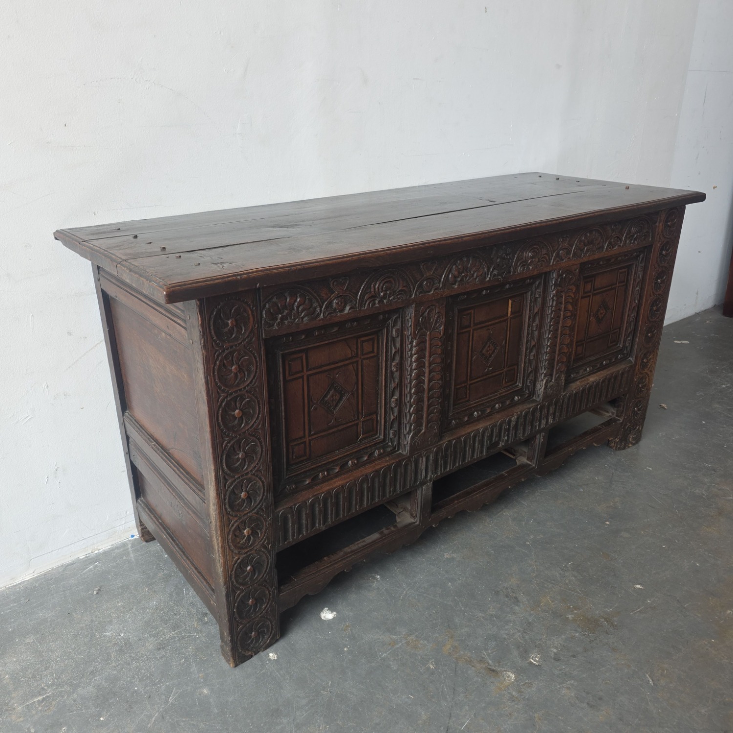 Antique 16th Century Mule Chest	 - image-5