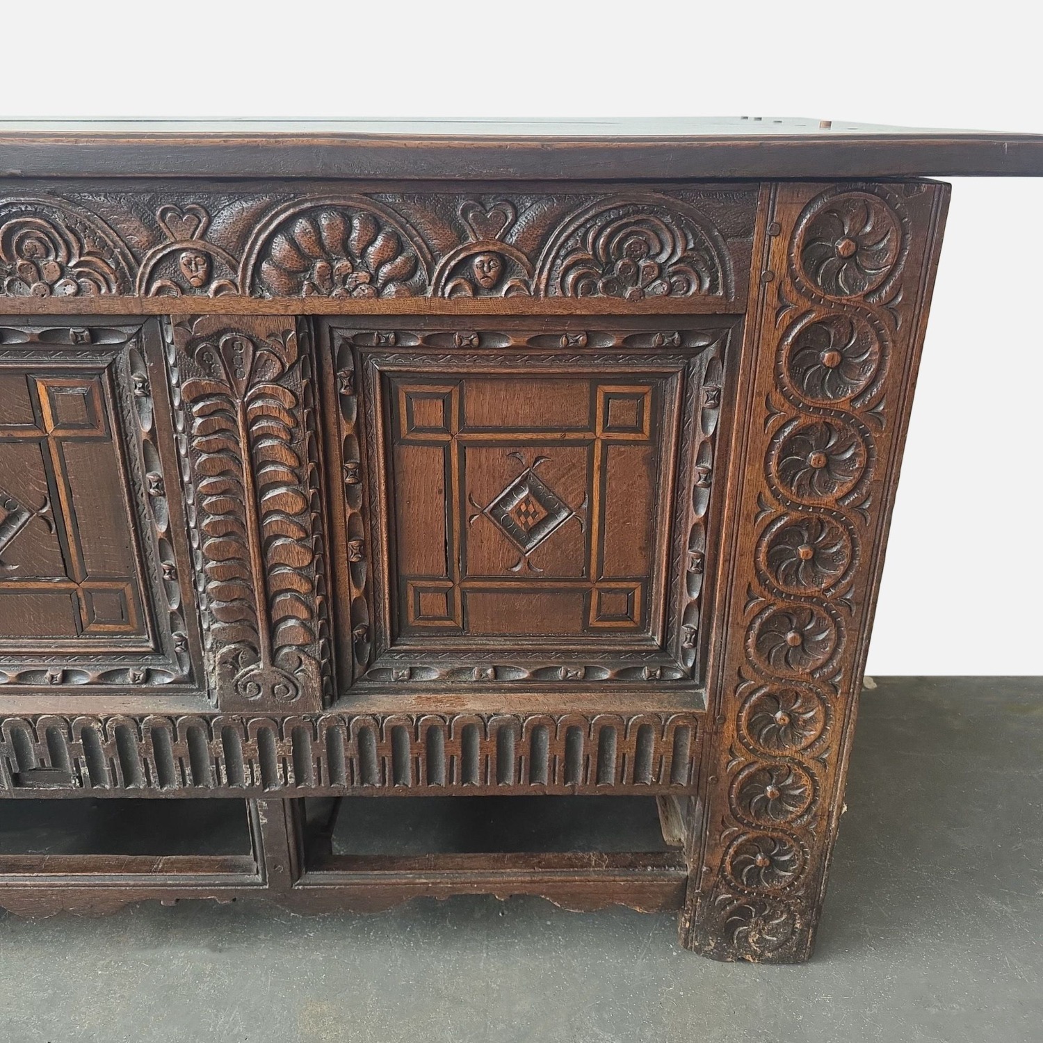 Antique 16th Century Mule Chest	 - image-9