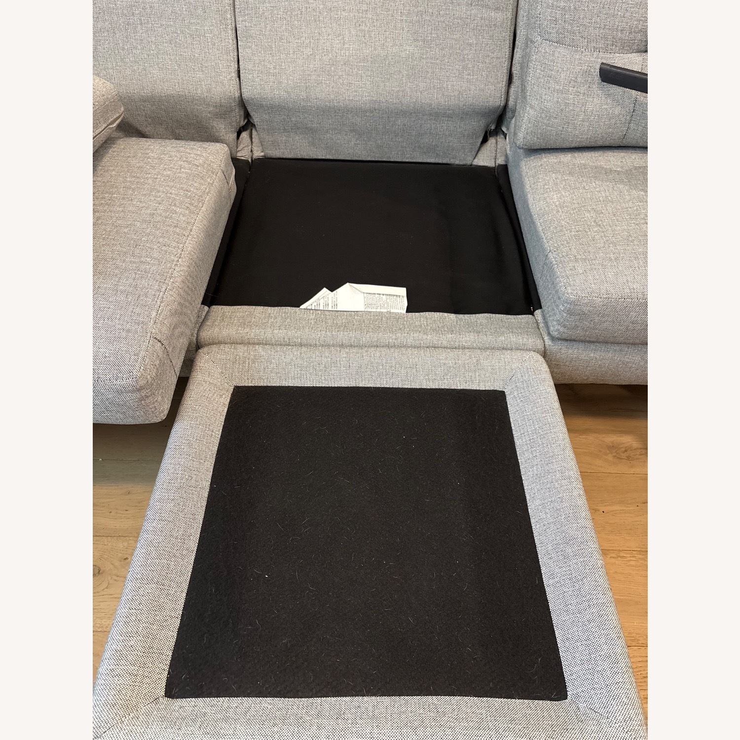 Burrow Nomad Light Gray Fabric 3+ Piece Sectional - image-9