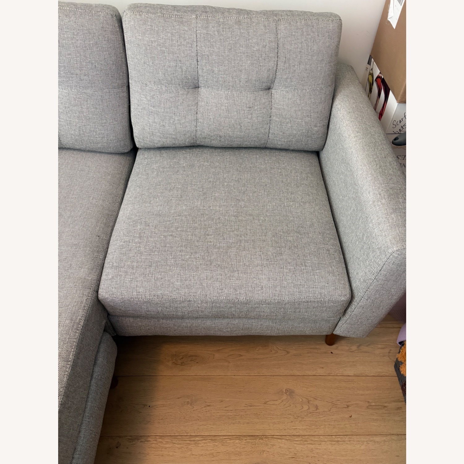 Burrow Nomad Light Gray Fabric 3+ Piece Sectional - image-2