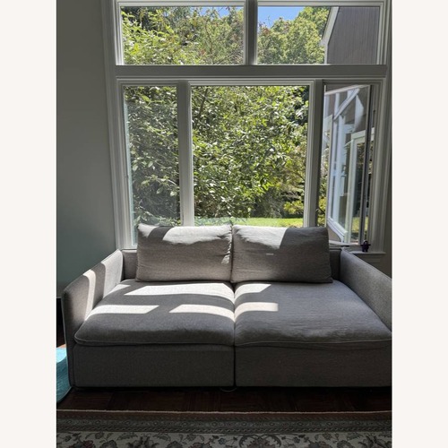 Used CB2 Lumin Light Gray Fabric 3+ Seater Sofa for sale on AptDeco