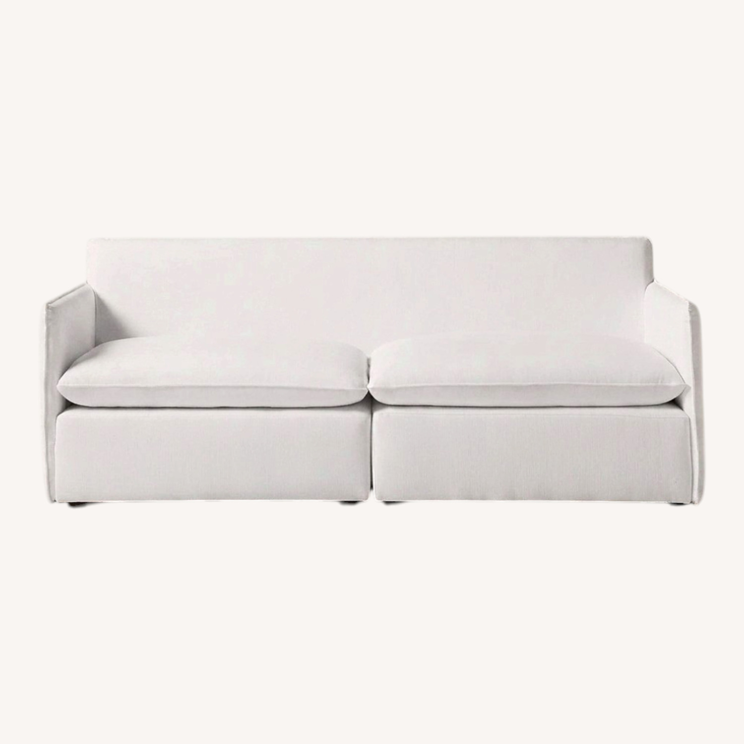 CB2 Lumin Light Gray Fabric 3+ Seater Sofa - image-4