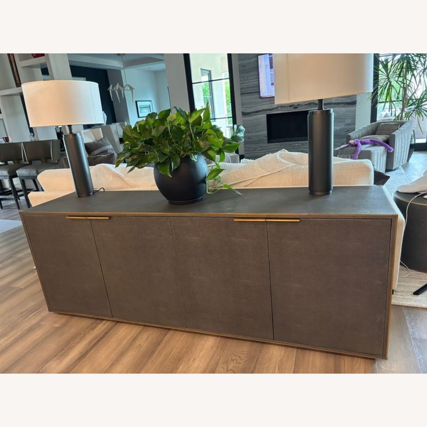 Restoration Hardware Saunderson Shagreen Sideboard - image-8