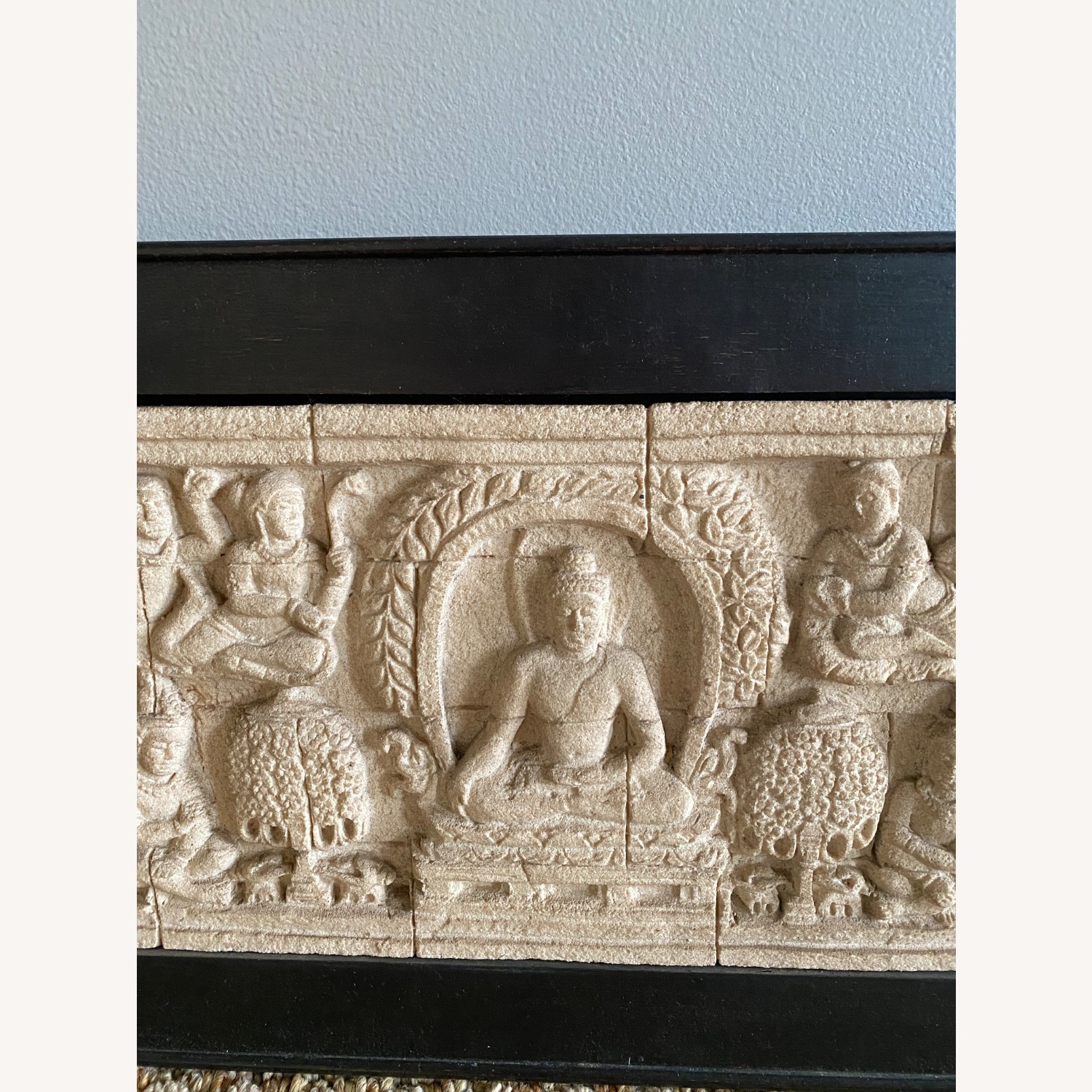 Natural Stone Wall Art Buddha Relief Sculpture - image-3