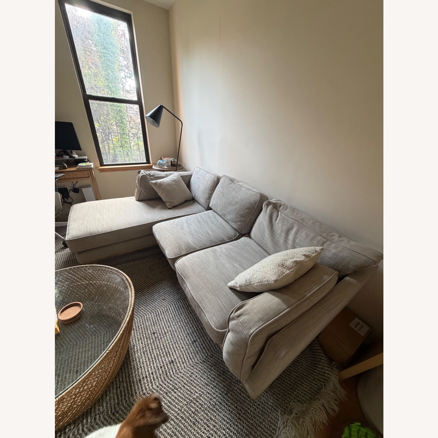 Article Timber Rain Cloud Gray Left Sectional - image-1