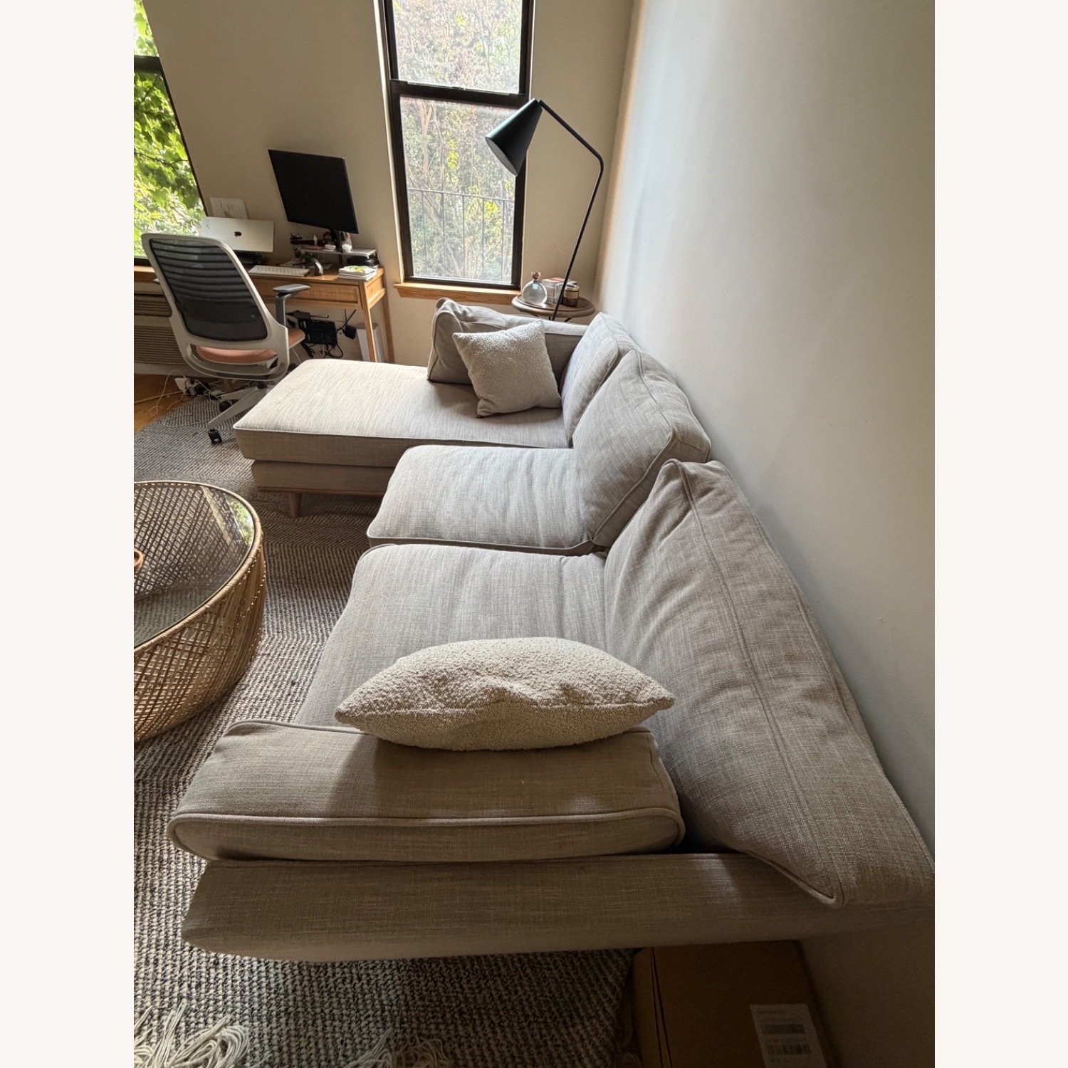 Article Timber Rain Cloud Gray Left Sectional - image-3