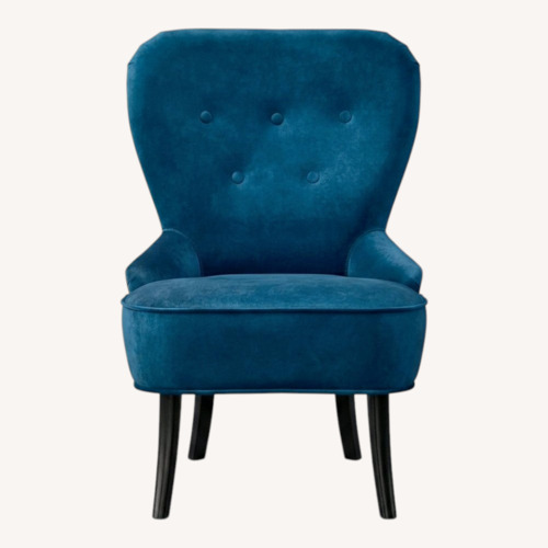 Used IKEA REMSTA Blue Armchair for sale on AptDeco
