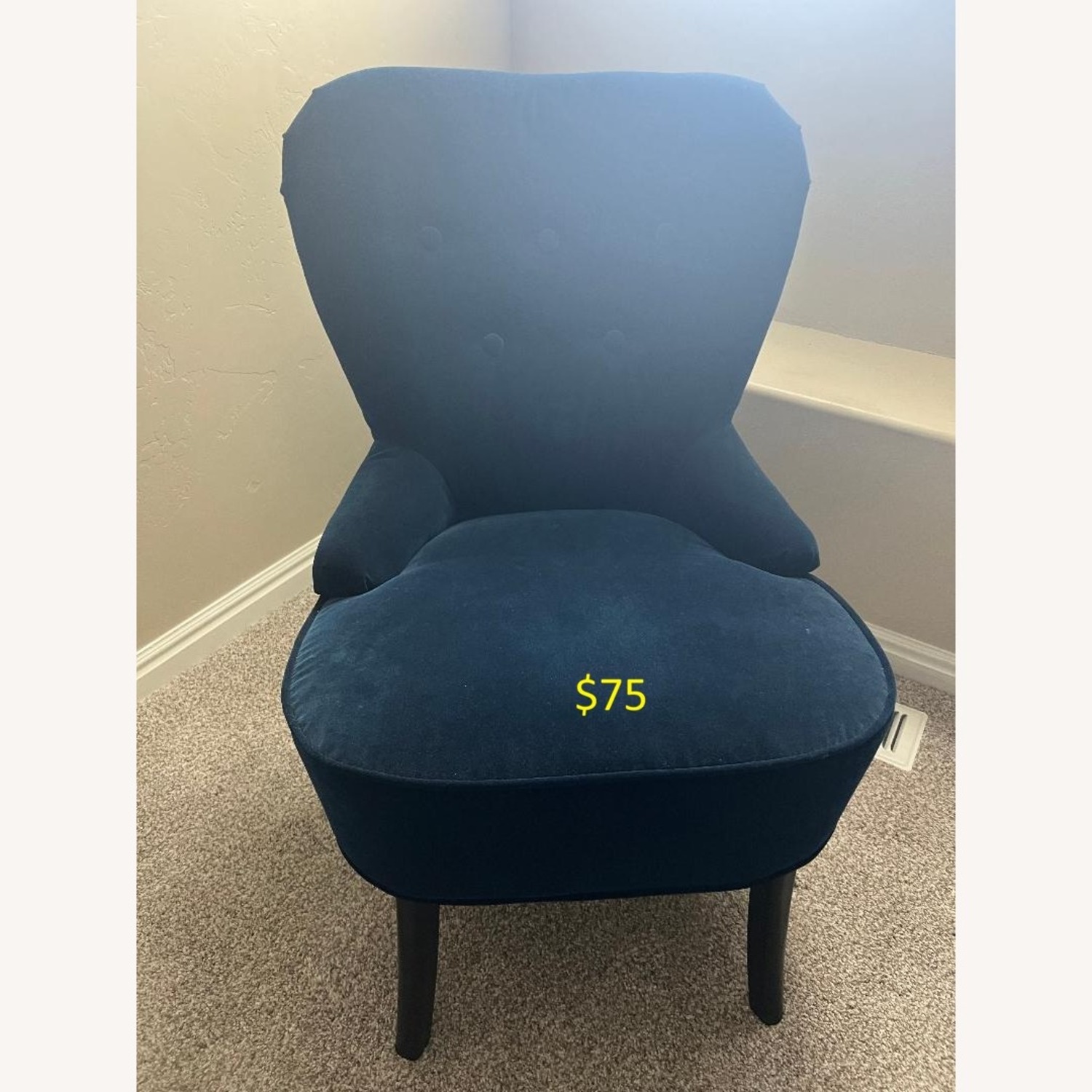 IKEA REMSTA Blue Armchair - image-1