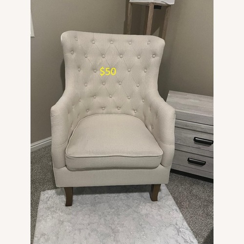 Used Home Decorator's Collection White Accent Chair for sale on AptDeco
