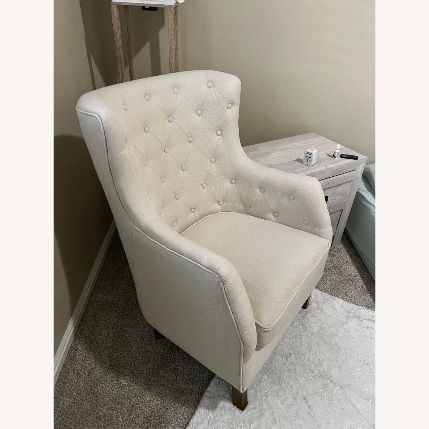 Home Decorator's Collection White Accent Chair - image-2