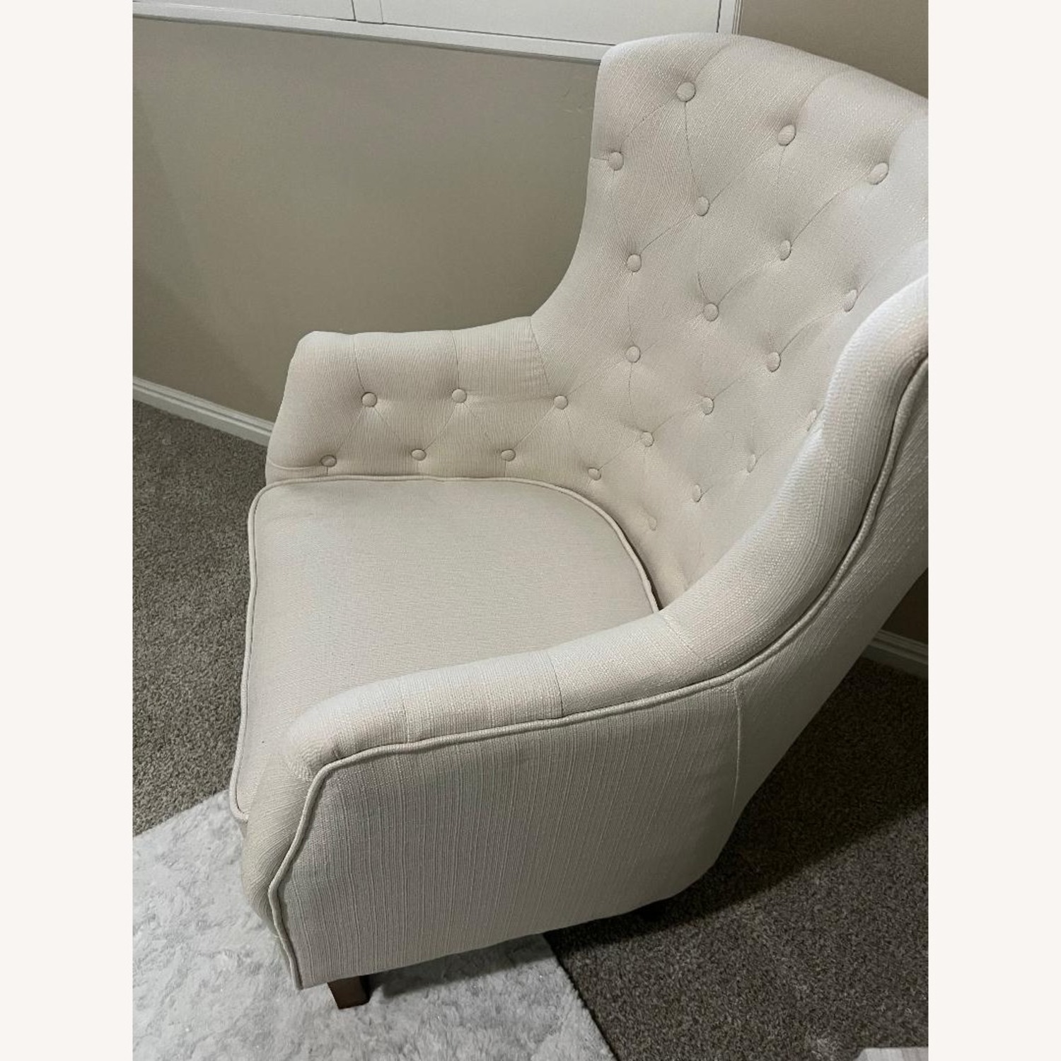 Home Decorator's Collection White Accent Chair - image-3