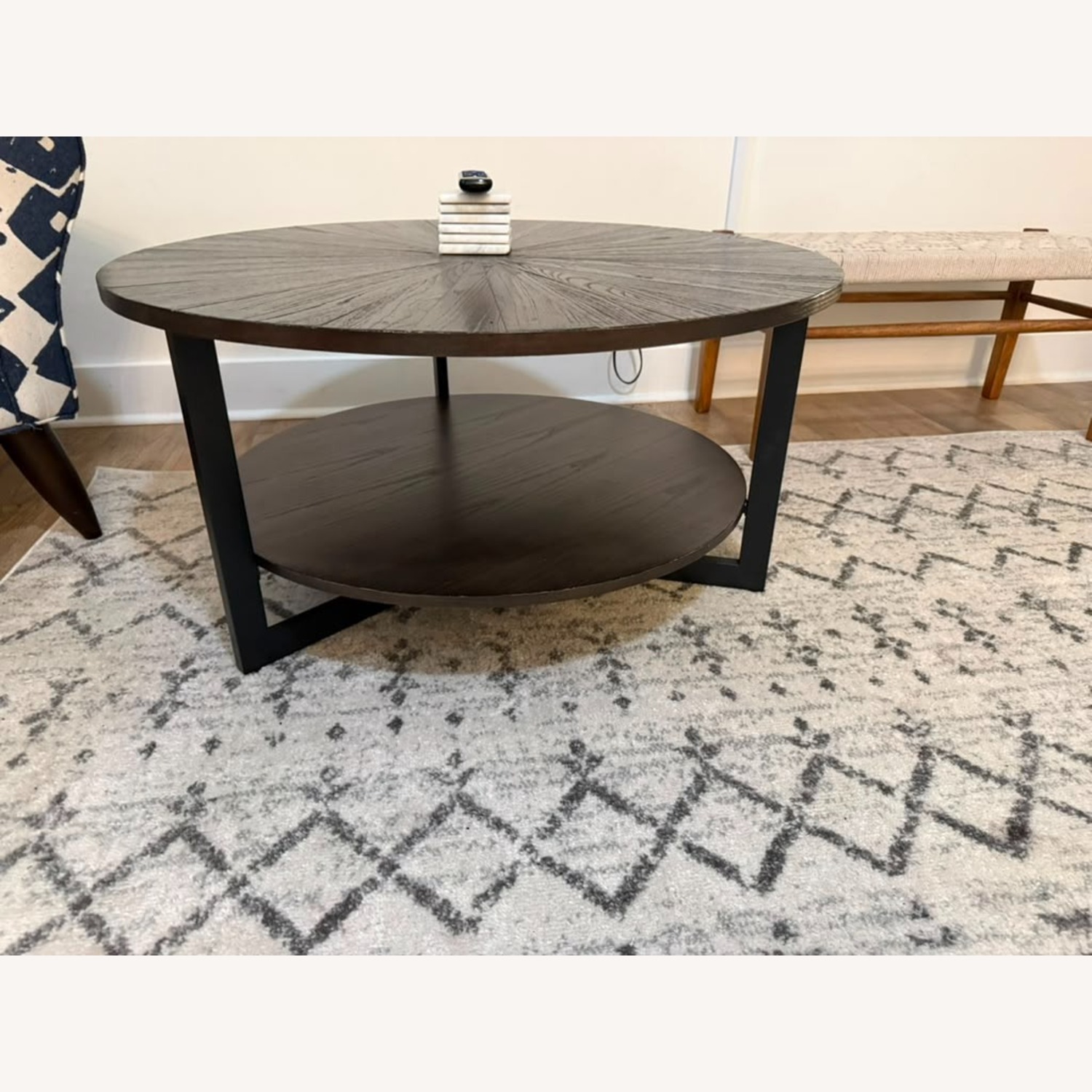 Ashley Furniture Black Wood Coffee Table - image-2