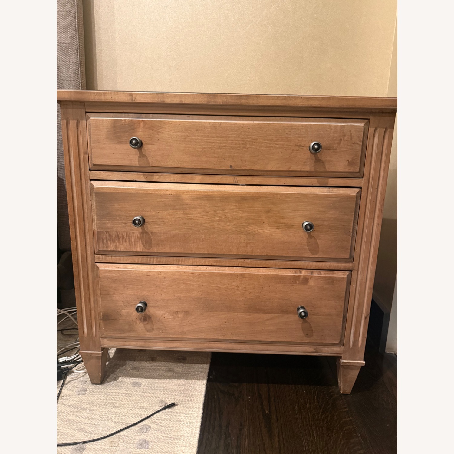 Ethan Allen Wyatt Light Brown Wood Nightstand - image-3