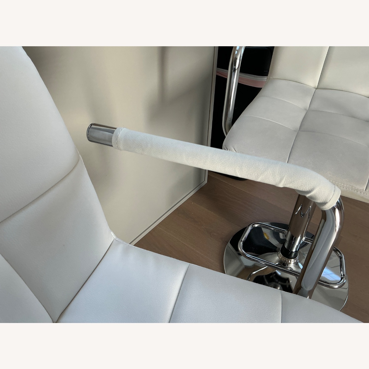 Coaster Fine Furniture White Leather Armchair - image-6