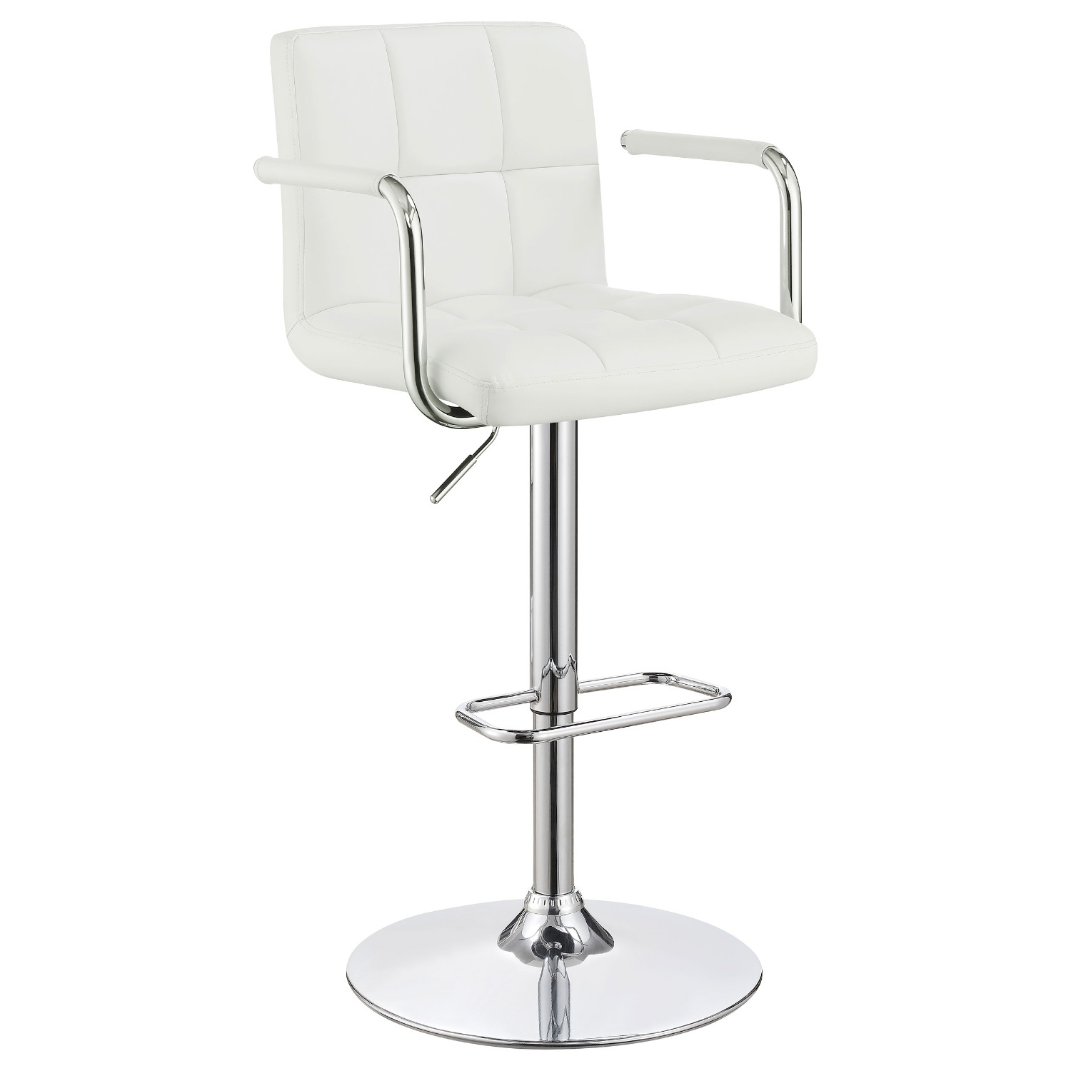 Coaster Fine Furniture White Leather Armchair - image-7